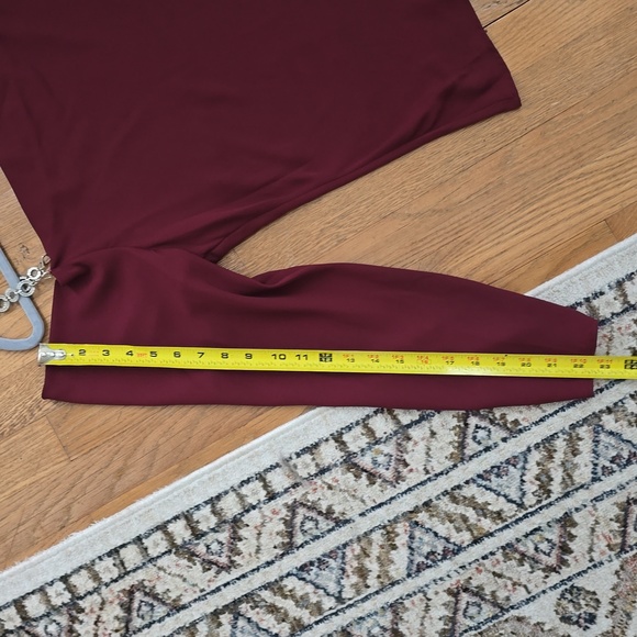 BOLD ELEMENTS BRAND WOMEN'S BURGUNDY LONG SLEEVE OFF THE SHOULDER TOP SIZE LARGE - Picture 13 of 16